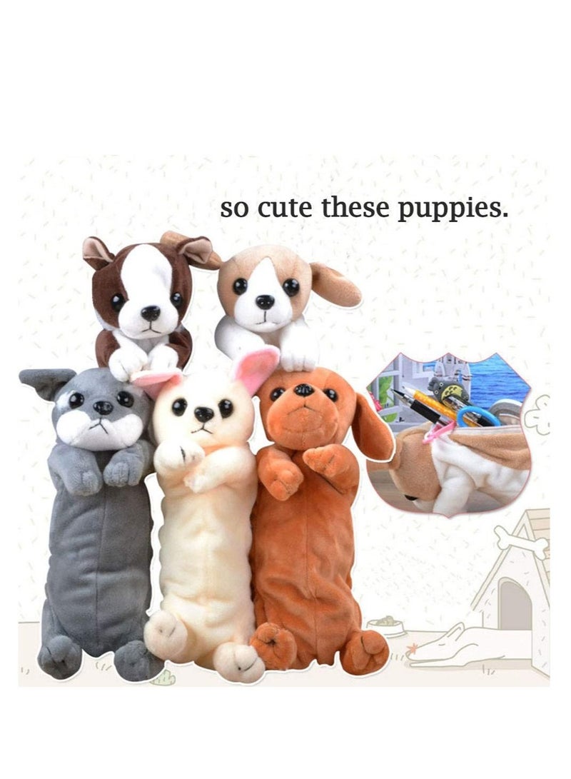 KASTWAVE 3D Dog Shape Pencil Pen Bag,  Soft Plush Toy Gifts for Kids (Labrador) - Image 2