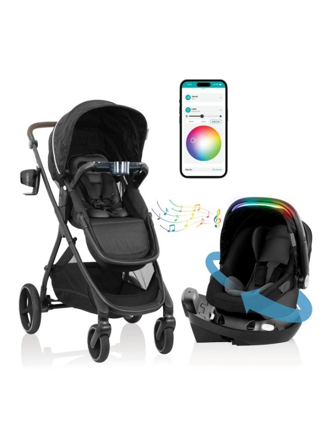 إيفن فلو Evenflo - نظام السفر Shyft Intuiti+ - أسود دبيان (Dubhan Black) - Image 1