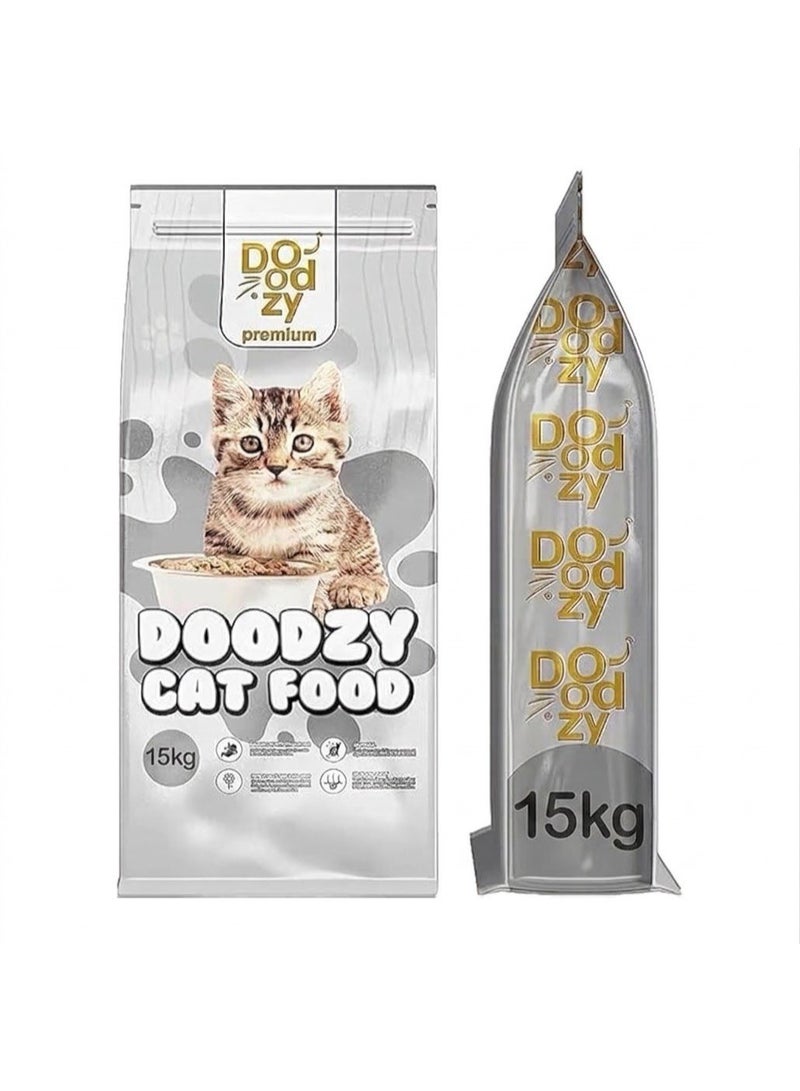 Doodzy Premium Cat Food, 15 kg