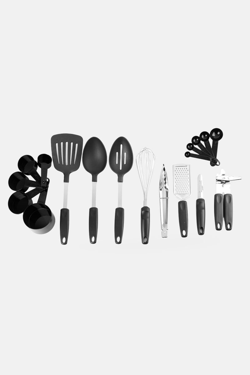 Gibson Home 18 Pieces Kitchen Tool Set, Black - Image 1