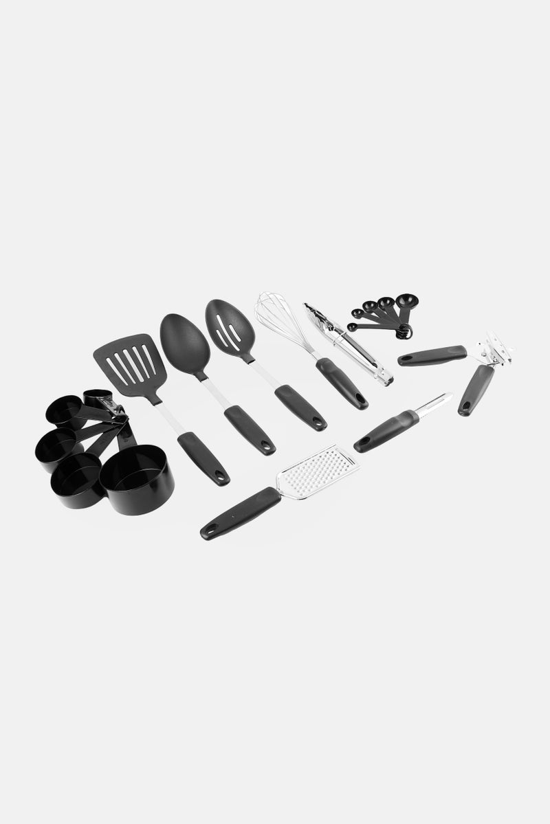 Gibson Home 18 Pieces Kitchen Tool Set, Black - Image 2