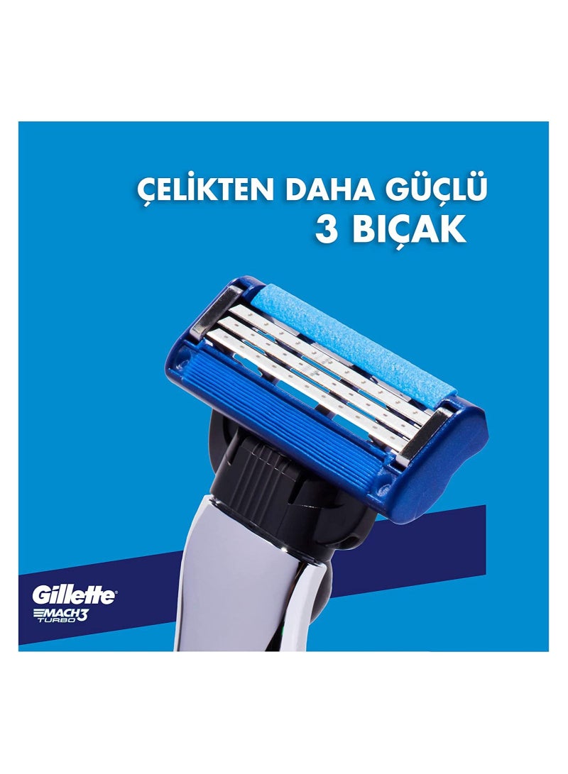 Gillette Mach3 Turbo Men's Razor Blade Refills 8pcs - Image 5