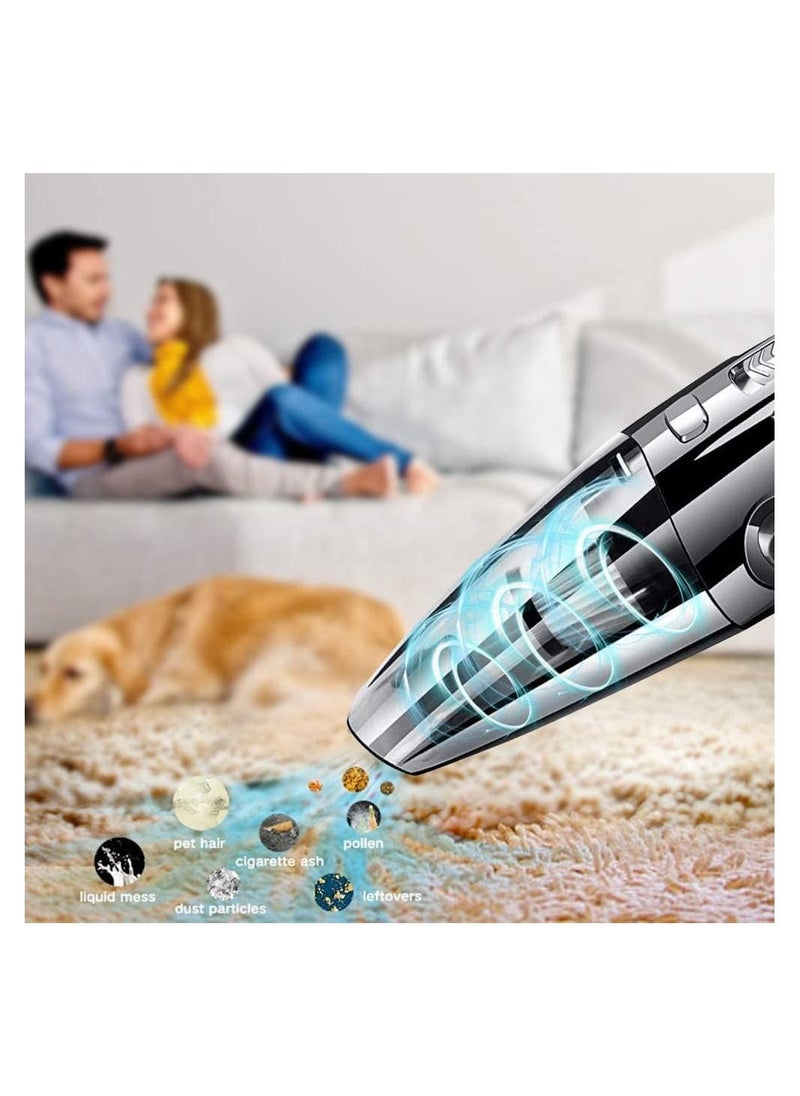 Generic - Handheld Car Vacuum, Strong Suction Portable Car Cleaner with Cordless, 120W Rechargeable Wet and Dry Vacuum Cleaner, for Pet Hair, Home and Car Cleaning - Image 1