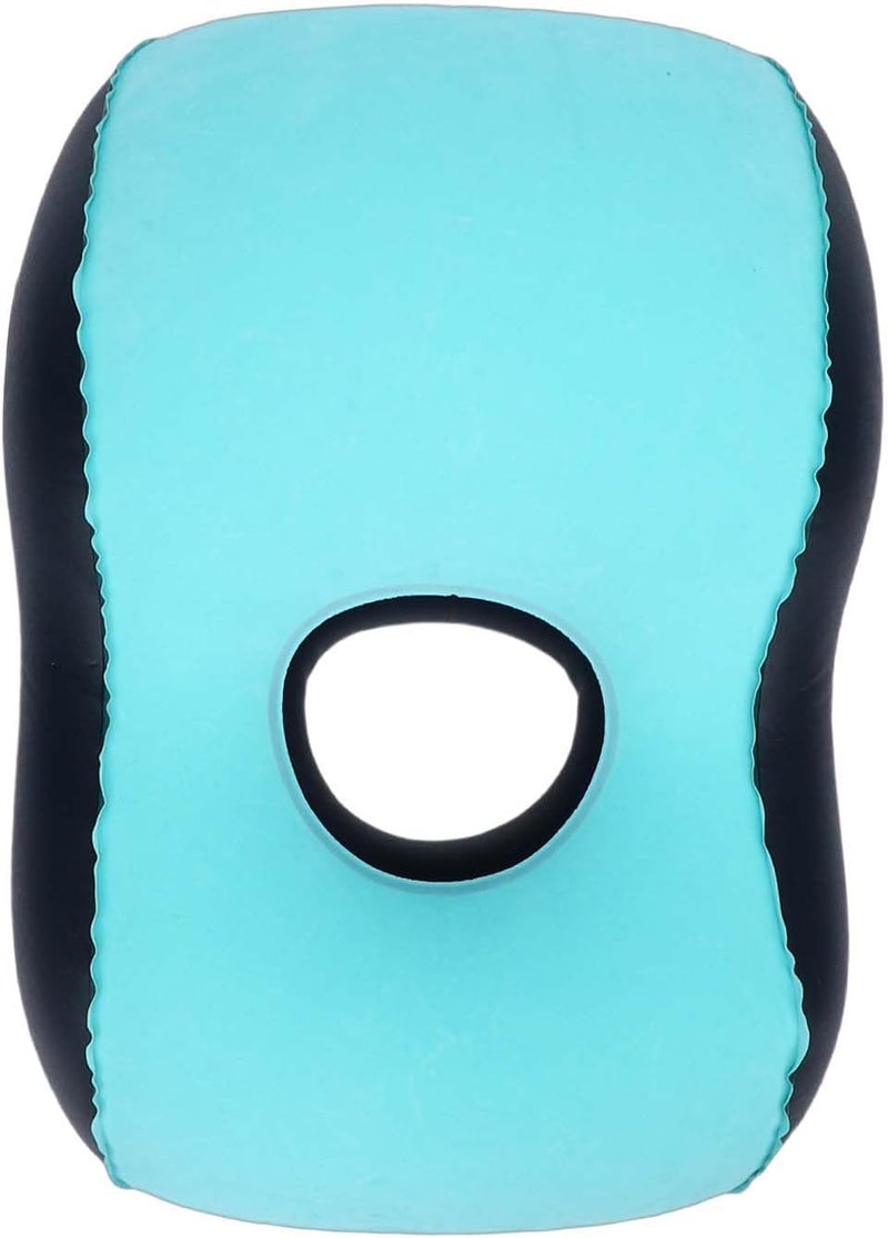 Donut Pillow for Tailbone Pain Inflatable Cushion, Neck and Butt Pillow for Sleeping Bed Sores Sitting Pressure Relief, Portable Lightweight, Ideal for Office, (Blue) (Blue) - Image 4