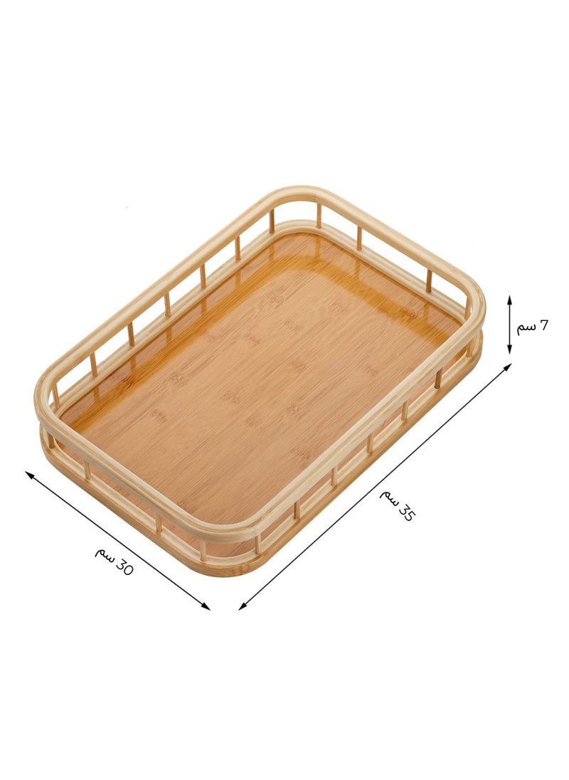 CME Wooden rectangular tray  - Image 2