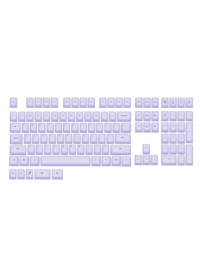 EPOMAKER AegisSil Keycap Set, Silicone Material, Cherry Profile, 113 Keys, 65%/75%/96%/Full Size, Custom Keyboard Keycaps Set for Cherry MX, Kailh, Outemu, Gateron Mechanical Gaming Keyboard (Purple) - Image 1