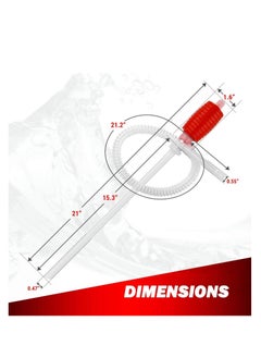 SYOSI Liquid Fuel Transfer Siphon Pump Large Squeezing Syphon for Lawn Mowers Manual Pumping Petrol, Water and more!  - Image 5