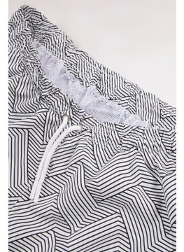 Gold Class Kidswear Striped Printed Lined Drawstring Boys Swim Shorts  - Image 4