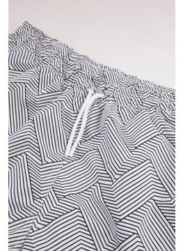 Gold Class Kidswear Striped Printed Lined Drawstring Boys Swim Shorts  - Image 3