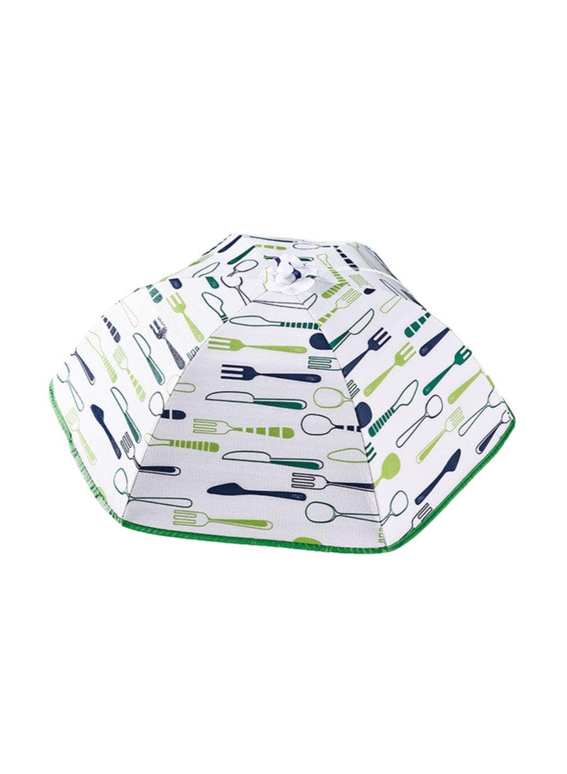 70cm Green Waterproof And Oil-Proof Model, Food Cover Tent Umbrella, Mesh Food Cover Can Prevent Flies, Bugs, Mosquitoes - Image 1