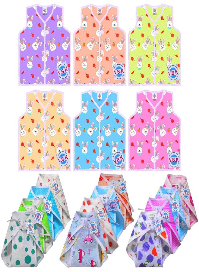 V.B.K® Baby Clothes/New Born Baby Clothes/Baby Gift Set With Jablas and Nappy (Langot), Pure Cotton, 0 to 3 Months - Image 1