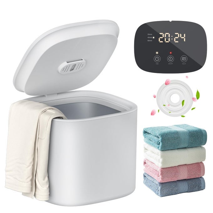 TOWEL WARMER BUCKET MEDIUM SIZE TOWEL WARMERS WITH AUTO KEEP WARM HEAT TIME 204060 MIN ADJUSTABLE AND DELAY TIME UP TO 24 HOURS HOT TOWEL WARMER FOR BATHROOM IDEAL GIFT FOR VALENTINES DAY