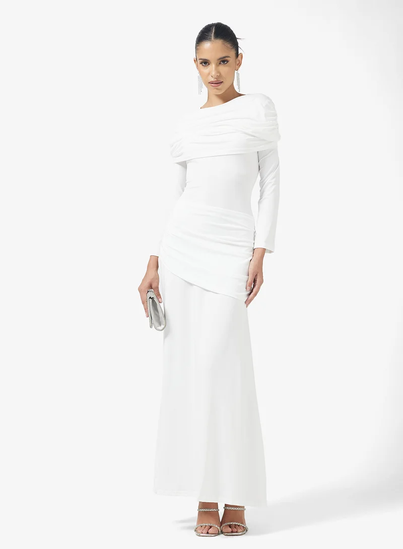 جينجر Draped Bodycon Dress