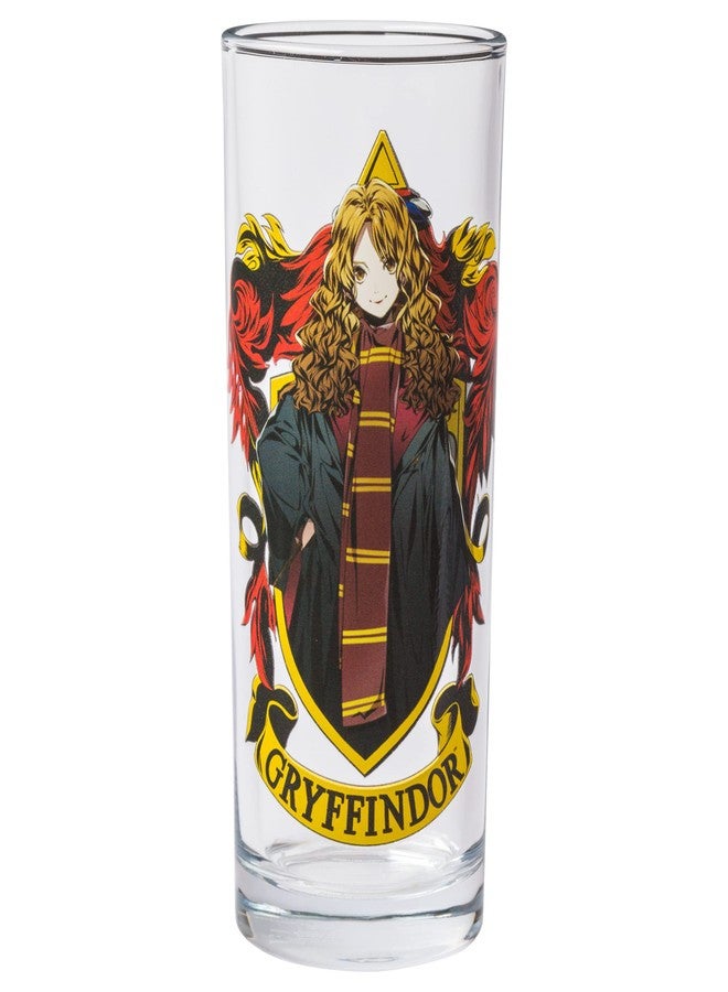 Silver Buffalo Harry Potter Gryffindor Squad Featuring Hermione Granger, Ron Weasley, and Fred and George Anime Style 4 Pack Tumbler Glass Set, 10 Ounces - Image 3