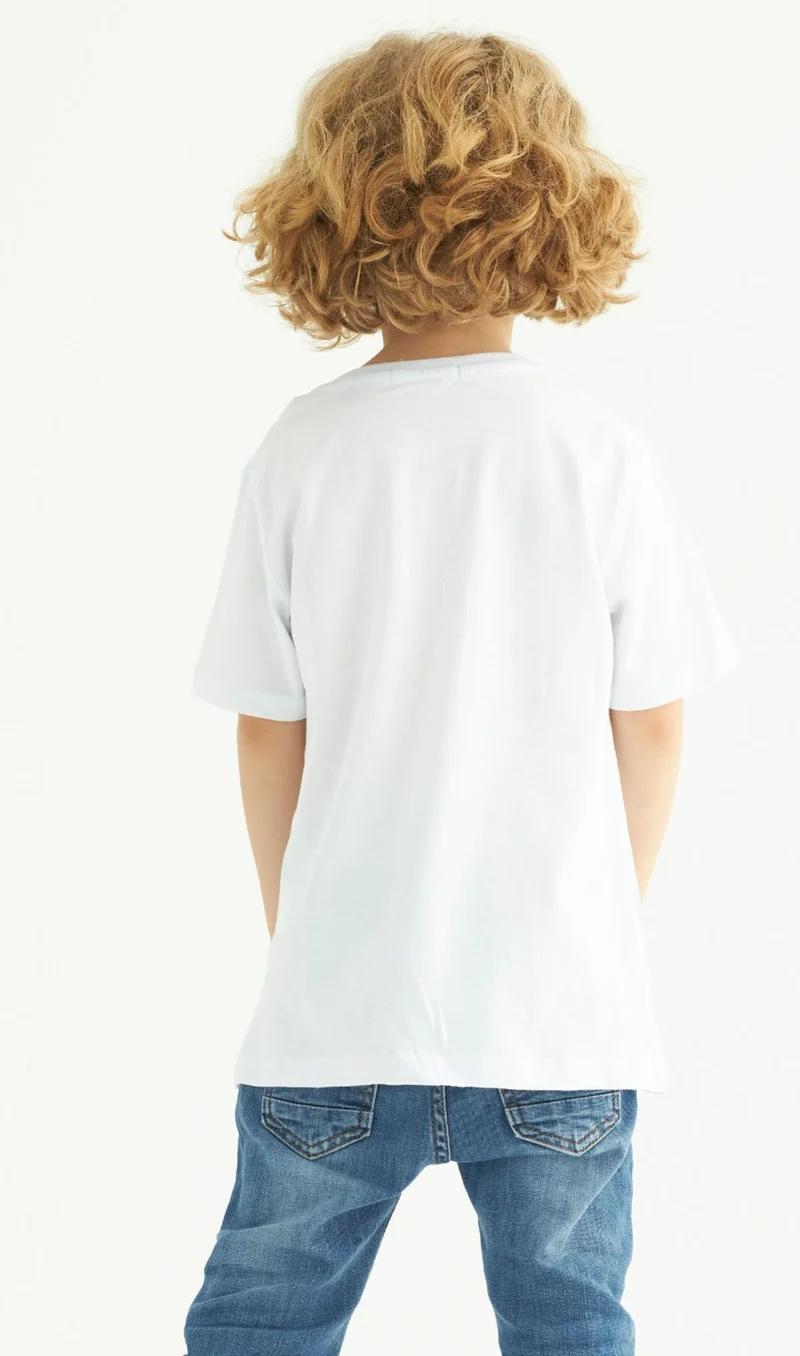 Zepkids Boy Happy Gator Printed T-shirt 1-4 Years Old