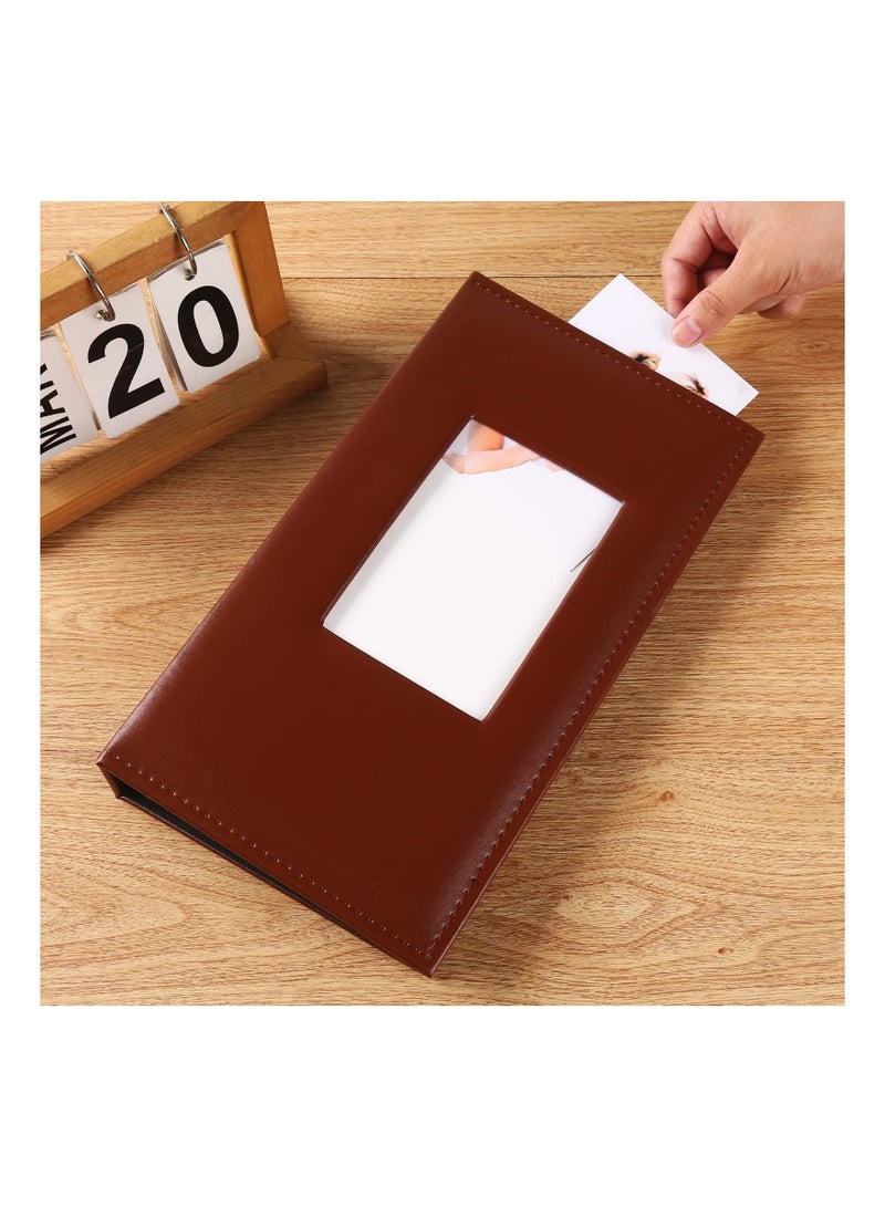 Photo Album 300 4x6In Pockets Photos Leather Cover Extra Large Capacity Family Wedding Anniversary Baby Picture Albums Holds Horizontal and Vertical Brown - Image 5