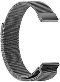 Generic Generic 20mm Milanese Loop Watch Band Magnetic Closure Mesh Stainless Steel Replacement Strap for Samsung Active 2 44 m Gray 