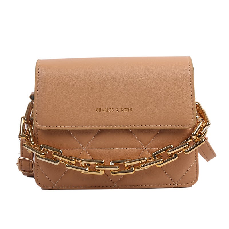 2023 Trendy Casual Womens Crossbody Bag Dark khaki cloth color