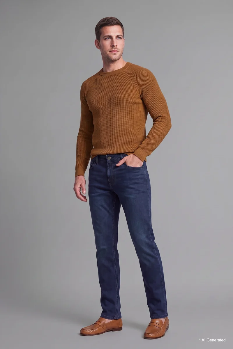 Defacto Standard Fit Crew Neck Basic Pullover