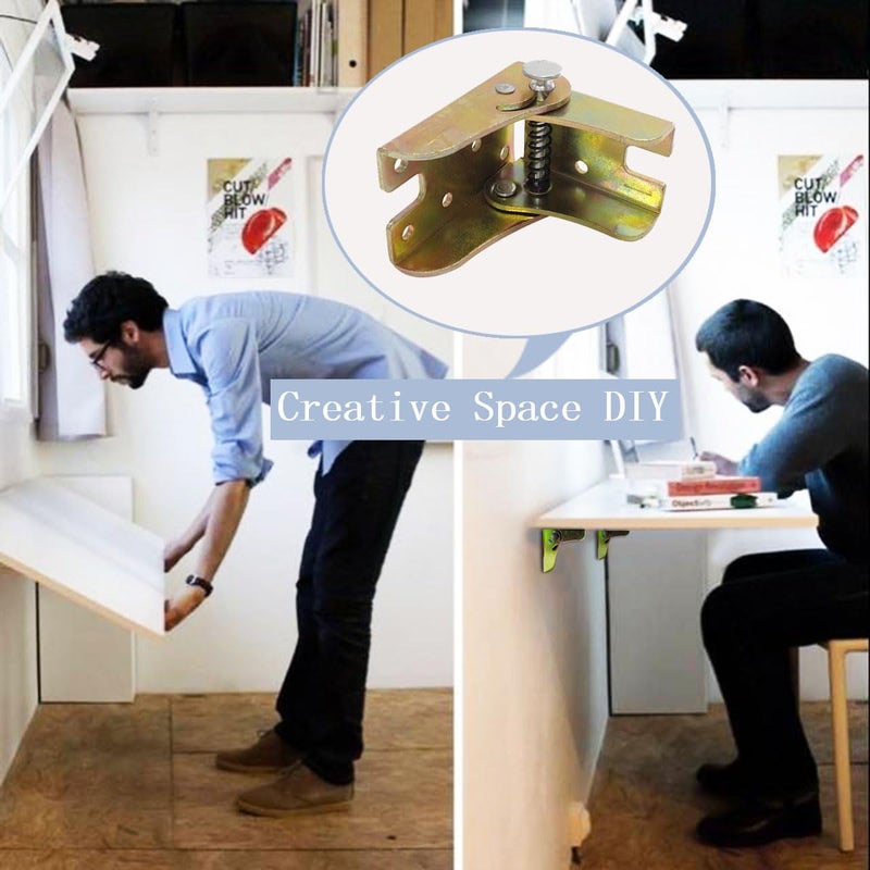 KAFENDA Folding BracketselfLocking HingeLeg Accessories and Gussetsfor Folding Legs Folding Work Table Kitchen Folding Table Extension  - Image 3