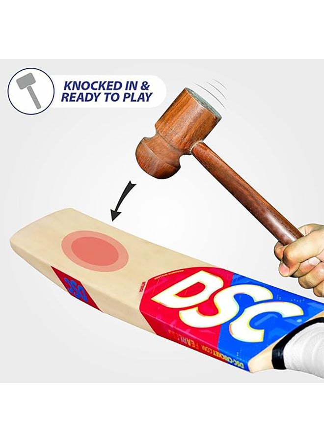 DSC Intense Zing Kashmir Willow Cricket Bat | Size: Short Handle | Ball_ type : Leather Ball, Playing Style | All-Round - Image 4