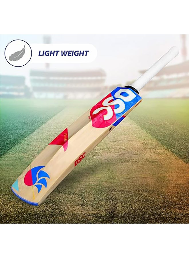 DSC Intense Zing Kashmir Willow Cricket Bat | Size: Short Handle | Ball_ type : Leather Ball, Playing Style | All-Round - Image 5