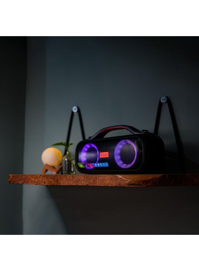 ProOne ProOne PSB4903 Portable Wireless Bluetooth Speaker | 3000mAh Battery | TWS, RGB Lights, FM, Big Bass | IP5 Water-Resistant – Black  - Image 2