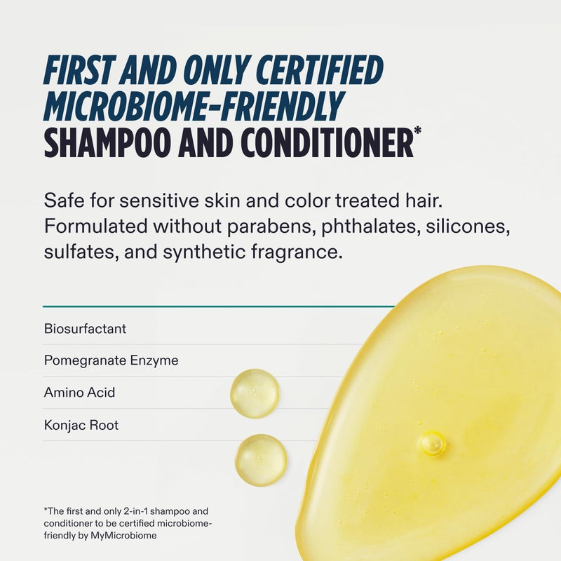 Nutrafol Men's Shampoo and Conditioner 2-in-1, Cleanses, Hydrates, Unclogs Pores, Improves Hair Volume & Strength, Physician-formulated for Thinning Hair, Color Safe, Sulfate Free - 8.1 Fl Oz Bottle - Image 5