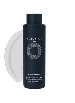 Nutrafol 2-in-1 Shampoo and Conditioner for Men with Thinning Hair, Hydrates, Boosts Visible Volume, Unclogs Follicles, Microbiome-Friendly, 8.1 Fl Oz