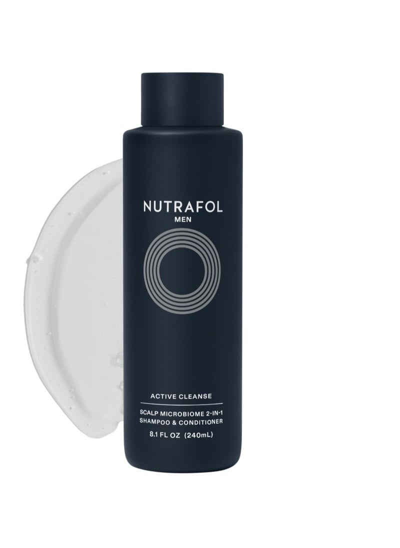 NUTRAFOL - Nutrafol 2-in-1 Shampoo and Conditioner for Men with Thinning Hair, Hydrates, Boosts Visible Volume, Unclogs Follicles, Microbiome-Friendly, 8.1 Fl Oz - Image 1