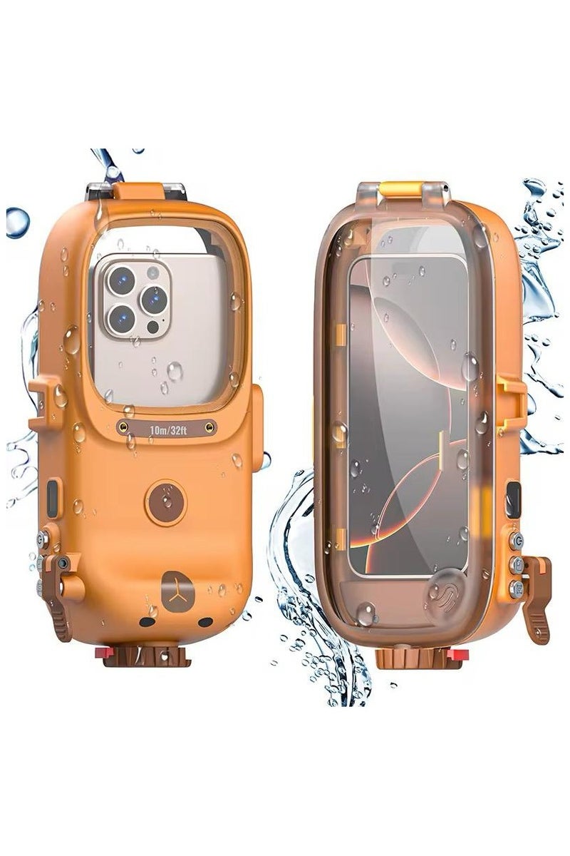 BlueFire Universal IPX8 Waterproof Diving Case up to 15M for Smartphones up to 7", Bluetooth Control, HD Scratch-Resistant Lens, 30H Battery Life – Compatible with iPhone, Samsung, Huawei, Xiaomi, OPPO and More - Image 1