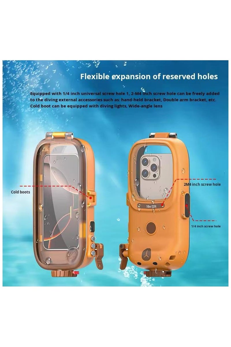BlueFire Universal IPX8 Waterproof Diving Case up to 15M for Smartphones up to 7", Bluetooth Control, HD Scratch-Resistant Lens, 30H Battery Life – Compatible with iPhone, Samsung, Huawei, Xiaomi, OPPO and More - Image 4