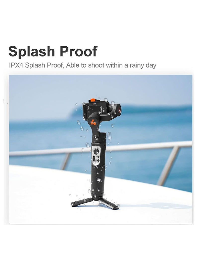 hohem iSteady Pro 4 3-Axis Gimbal Stabilizer for GoPro 13/12/11/10/9 8/7/6/5, for Osmo Action and Other Action Cameras,Support Bluetooth  Cable Control, IPX4 Splash Proof with Tripod - Image 3