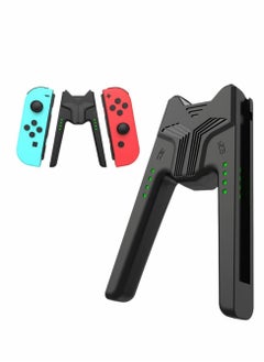 Charging Grip Compatible with Switch OLED Controllers, Joy Con Charging Grip, Universal Controller Holder for Switch Joy Con and 3rd Party Joy Pad-Black