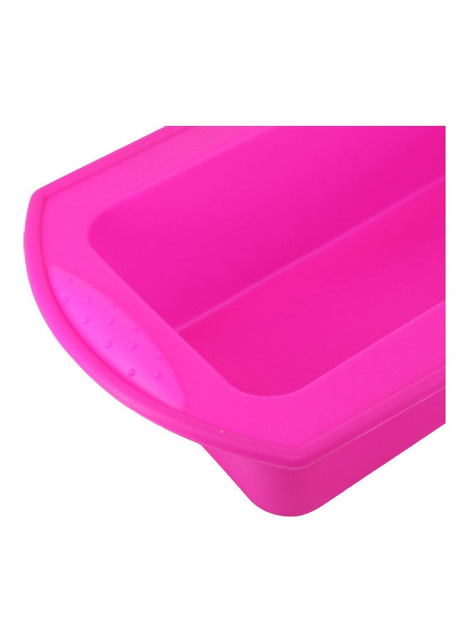 NIBEMINENT 2-Piece Silicone Non-stick Cake Bread Loaf Making Mould Pink  - Image 4