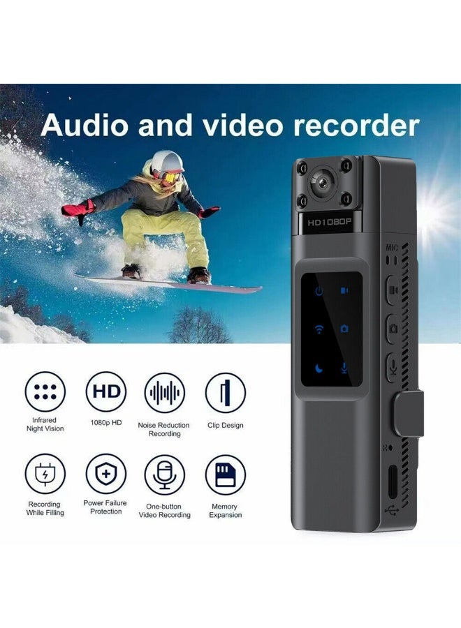 كاميرات جيب صغيرة محمولة بدقة 1080 بكسل مع مشبك خلفي، كاميرات صغيرة سهلة الاستخدام، كاميرات حركة قابلة للارتداء، كاميرات فيديو محمولة ممتازة يمكن تثبيتها في أي مكان، مع خاصية التصوير، والرؤية الليلية، والتسجيل الحلقي، كاميرا متعددة الوظائف مناسبة لمراقبة حركة المرور، وتسجيل الاجتماعات، وتسجيل الأحداث الرياضية، وتسجيل القيادة، وتسجيل ركوب الدراجات النارية، والمراقبة المنزلية، وحماية الدراجات/الحيوانات الأليفة/المنزل/السلامة الشخصية/الأمن/الجري/ركوب الدراجات/السفر والمزيد. - Image 2