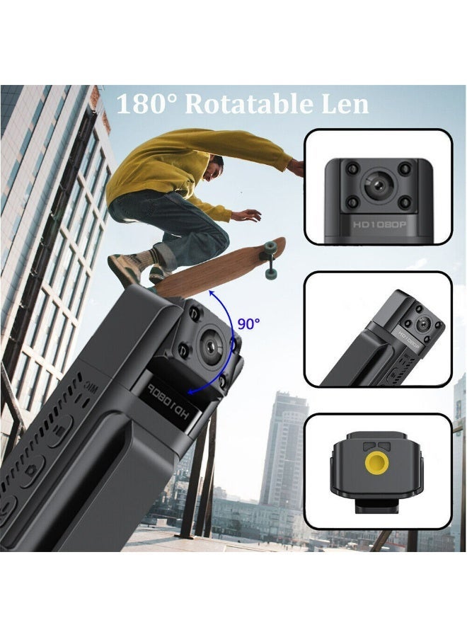 كاميرات جيب صغيرة محمولة بدقة 1080 بكسل مع مشبك خلفي، كاميرات صغيرة سهلة الاستخدام، كاميرات حركة قابلة للارتداء، كاميرات فيديو محمولة ممتازة يمكن تثبيتها في أي مكان، مع خاصية التصوير، والرؤية الليلية، والتسجيل الحلقي، كاميرا متعددة الوظائف مناسبة لمراقبة حركة المرور، وتسجيل الاجتماعات، وتسجيل الأحداث الرياضية، وتسجيل القيادة، وتسجيل ركوب الدراجات النارية، والمراقبة المنزلية، وحماية الدراجات/الحيوانات الأليفة/المنزل/السلامة الشخصية/الأمن/الجري/ركوب الدراجات/السفر والمزيد. - Image 5