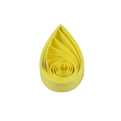 ODETOJOY Quilling Strips 5mm Paper Quilling Set 120pcs Strips 52CM Solid Color Origami Paper DIY Hand Crafts Quilling Paper Strips (Yellow) - Image 1