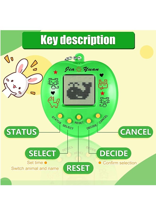 Generic - 4 Pcs Virtual Pets Keychain, Virtual Electronic Digital Pets Keychain, Game Keyring, Retro Handheld Game Machine, Nostalgic 90s Toy for Boys, Girls, Party Favor - Image 1