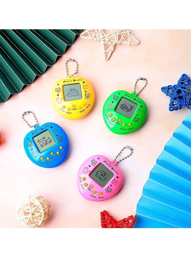 Generic - 4 Pcs Virtual Pets Keychain, Virtual Electronic Digital Pets Keychain, Game Keyring, Retro Handheld Game Machine, Nostalgic 90s Toy for Boys, Girls, Party Favor - Image 1