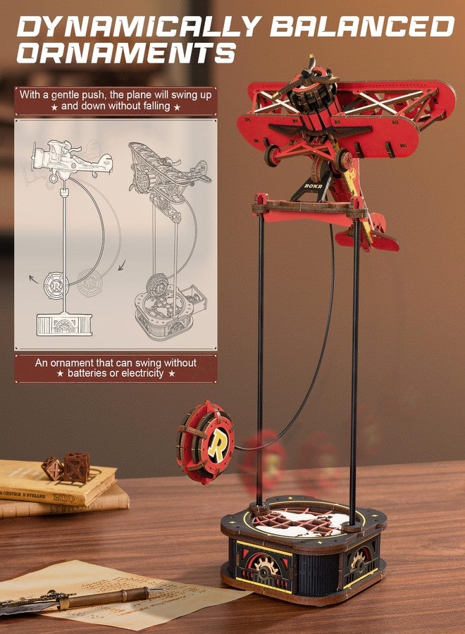 ROKR 3D Wooden Puzzles for Adults,Gravity Swing Model kit, 163Piece 3D Puzzles for Adults - Image 2