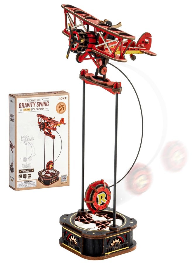 ROKR 3D Wooden Puzzles for Adults,Gravity Swing Model kit, 163Piece 3D Puzzles for Adults - Image 1