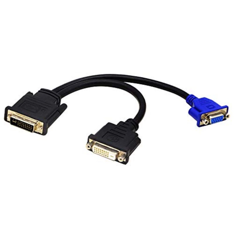 كابل مقسم DVI-I إلى DVI-D وVGA Y مقاس 10 بوصات من Wyse - شاشة مزدوجة متوافقة مع Dell OptiPlex GX620 SC280 والمزيد - Image 3