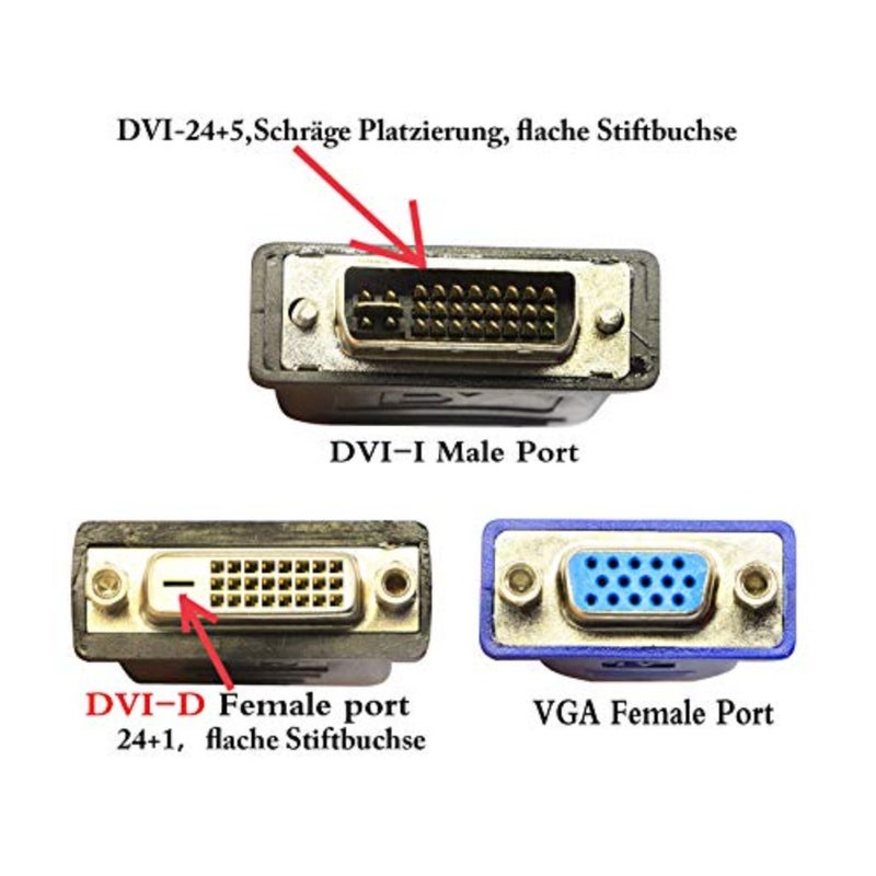 كابل مقسم DVI-I إلى DVI-D وVGA Y مقاس 10 بوصات من Wyse - شاشة مزدوجة متوافقة مع Dell OptiPlex GX620 SC280 والمزيد - Image 2