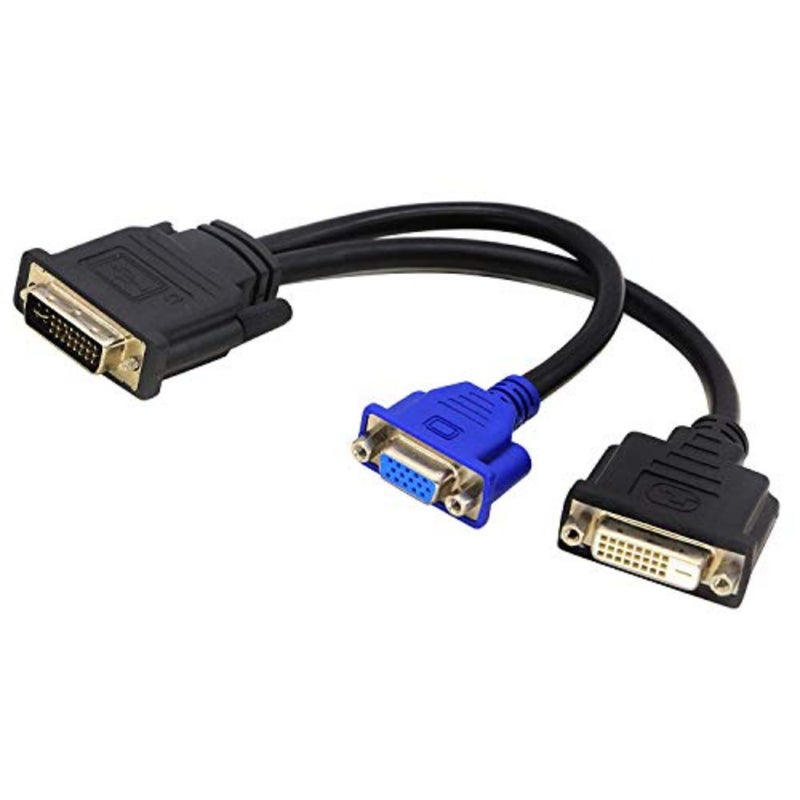 كابل مقسم DVI-I إلى DVI-D وVGA Y مقاس 10 بوصات من Wyse - شاشة مزدوجة متوافقة مع Dell OptiPlex GX620 SC280 والمزيد - Image 4