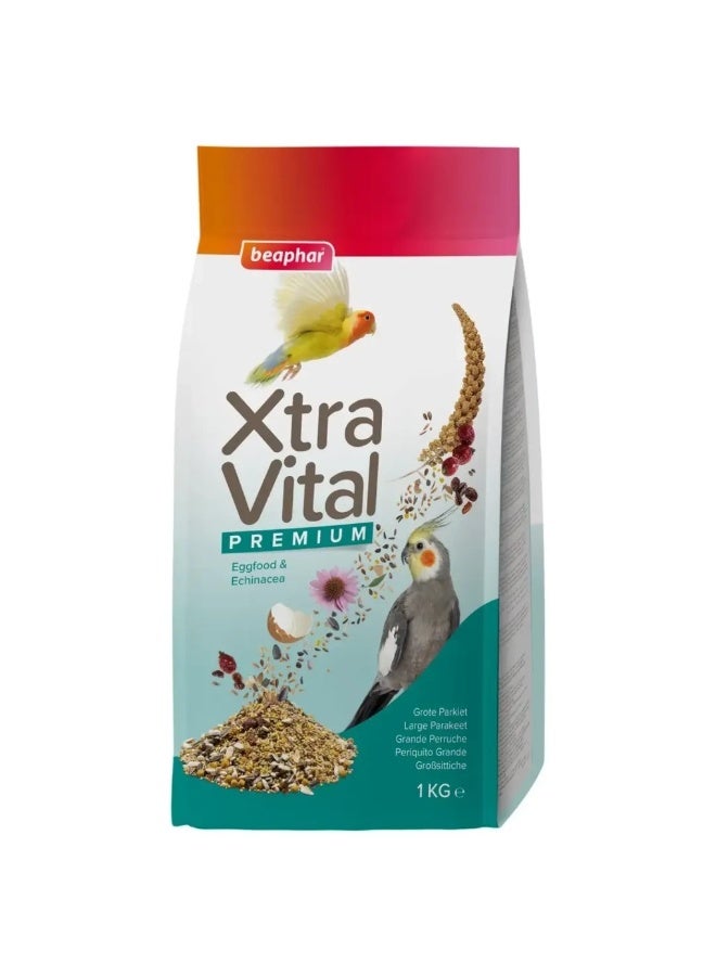 Beaphar XtraVital Large Parakeet Food - 1 kg - Image 1