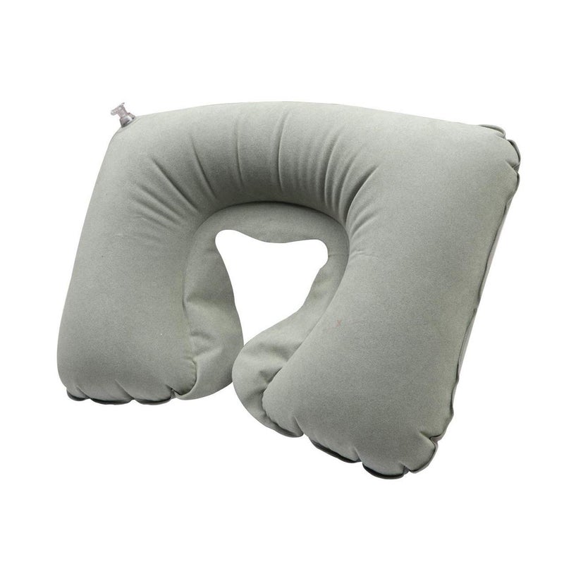 Allextreme AllExtreme EXTNPSM Inflatable Travel Pillow Luxury Memory Foam Neck & Head Support Pillow Soft Sleeping Rest Cushion Include Sleep Mask, Ear Plugs for Airplane Car & Home (Colors may Vary) - Image 1