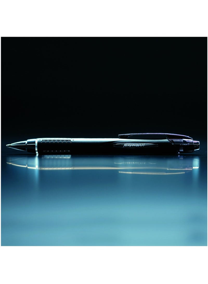 Uniball 1-Piece Jetstream Retractable Rollerball Pen 0.7mm Tip Blue Ink - Image 5