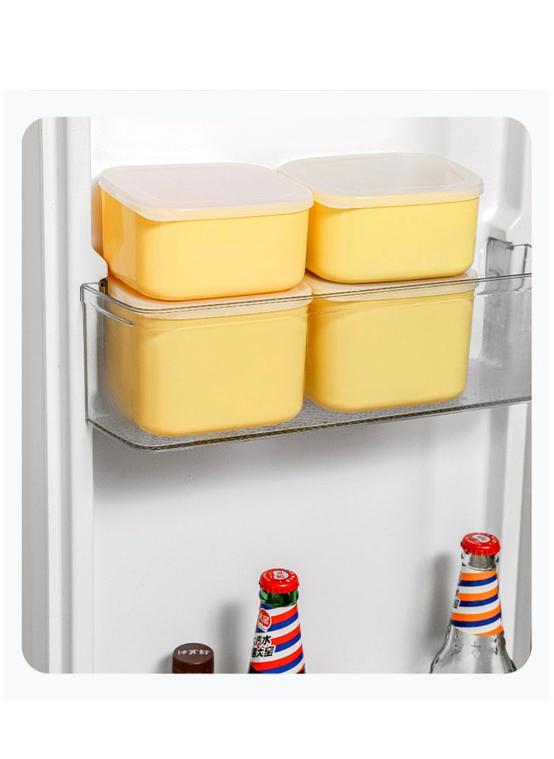 SYOSI - 2PCS Sliced Cheese Butter Block Container, Mini Square Slice Cheese Keeper with Lid - Image 1