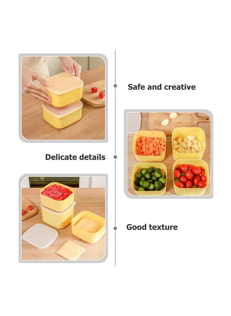 SYOSI - 2PCS Sliced Cheese Butter Block Container, Mini Square Slice Cheese Keeper with Lid - Image 1
